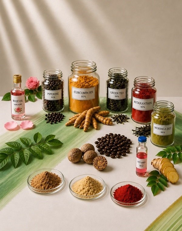 Herbal extracts and botanical ingredients used in Vita Elixia formulations